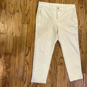 Men’s Lululemon ABC trousers light tan size 38.